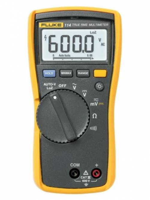 Fluke Multimeter 114/APAC 600v True RMS Backlight