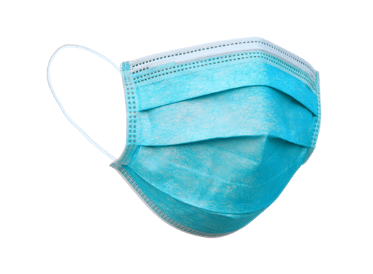 front surgical face mask